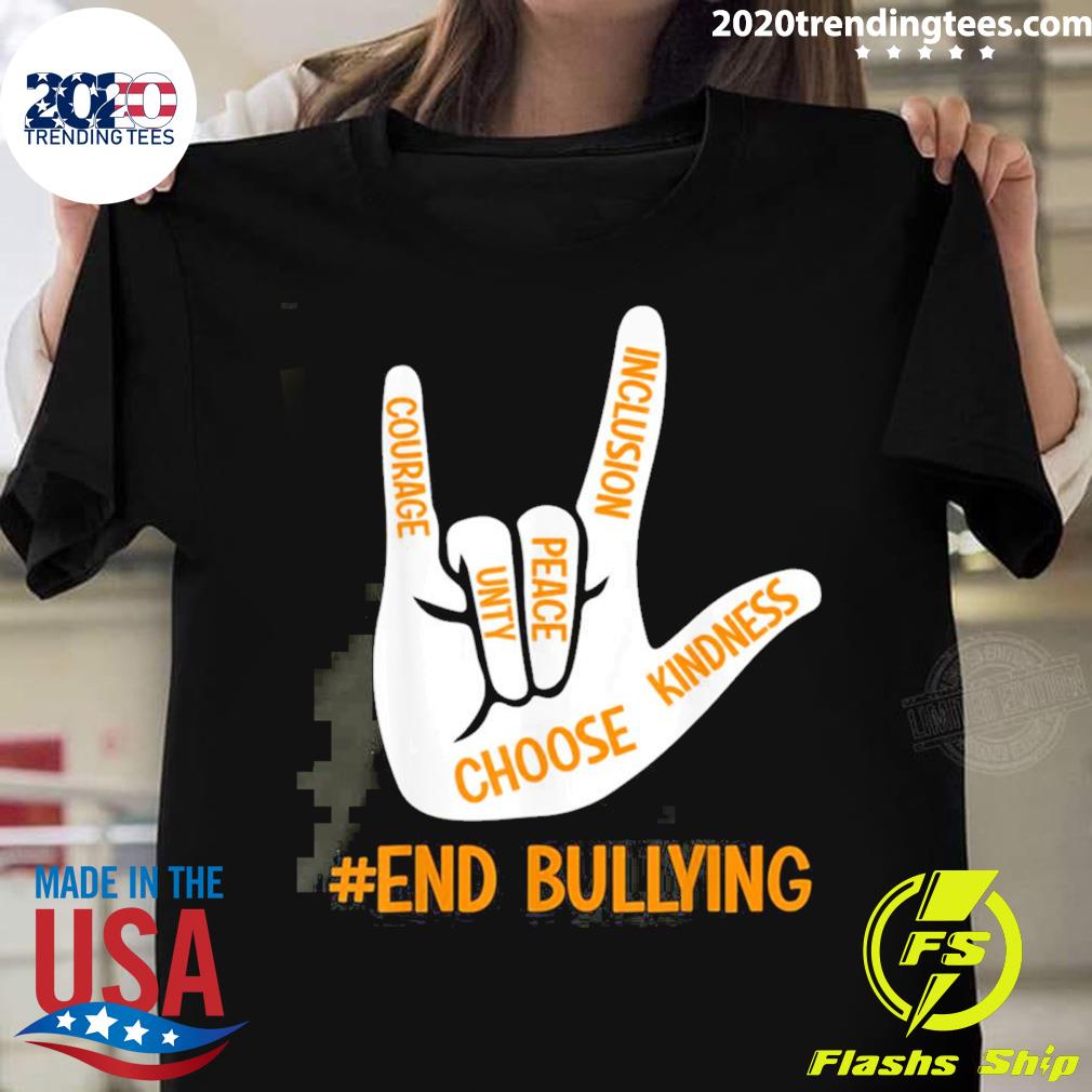 Nice unity Day Orange Kids 2022 Stop Bullying Love - Adult & Kids T-Shirts, Sweatshirts & Hoodies apparel design preview 1
