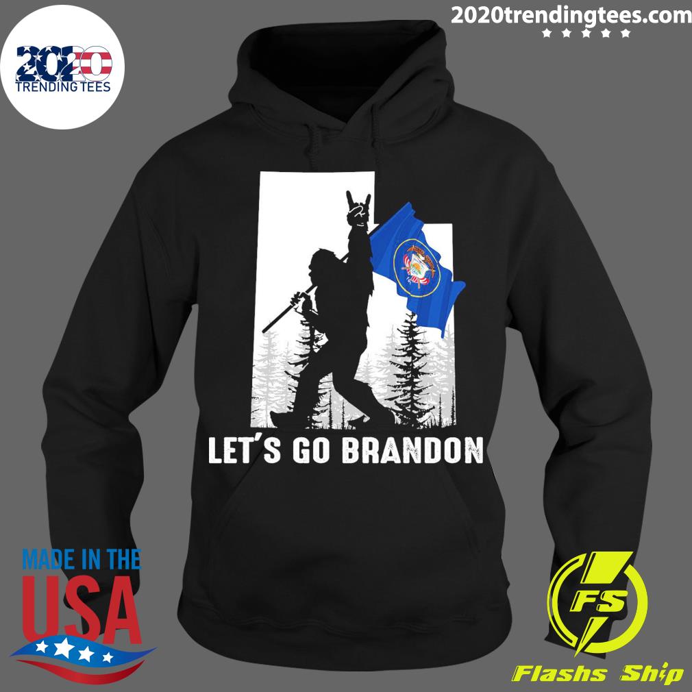 Nice utah America Bigfoot Let's Go Brandon - Adult & Kids T-Shirts, Sweatshirts & Hoodies apparel design preview 2