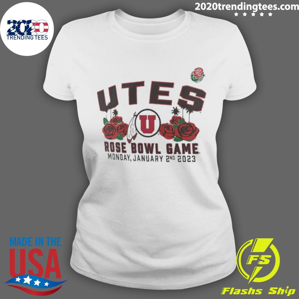 Nice utah Utes Rose Bowl Game 2023 - Adult & Kids T-Shirts, Sweatshirts & Hoodies apparel design preview 3