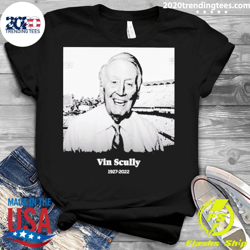 Nice vin Scully 1927-2022 - Adult & Kids T-Shirts, Sweatshirts & Hoodies apparel design preview 3