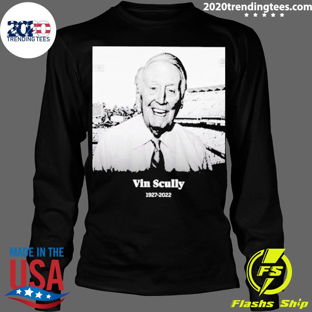 Nice vin Scully 1927-2022 - Adult & Kids T-Shirts, Sweatshirts & Hoodies apparel design preview 4