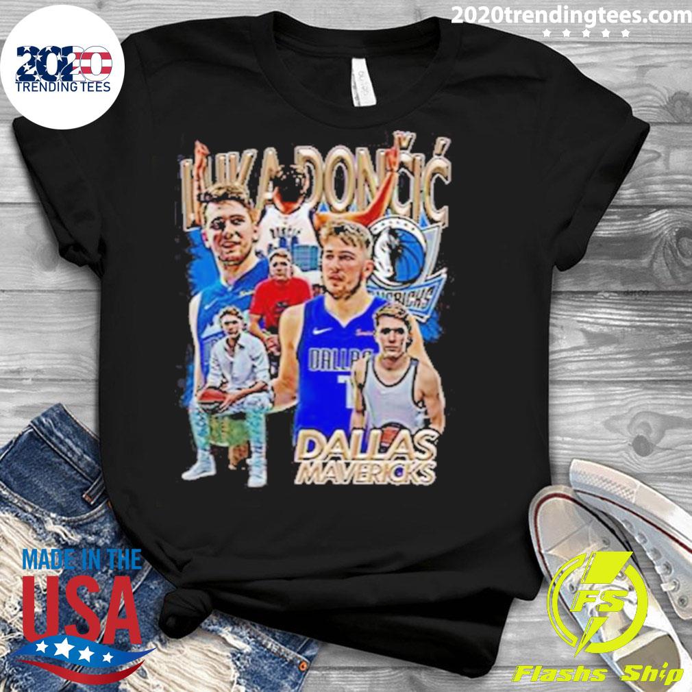 Nice vintage Nba Dallas Mavericks Luca Doncic - Adult & Kids T-Shirts, Sweatshirts & Hoodies apparel design preview 3