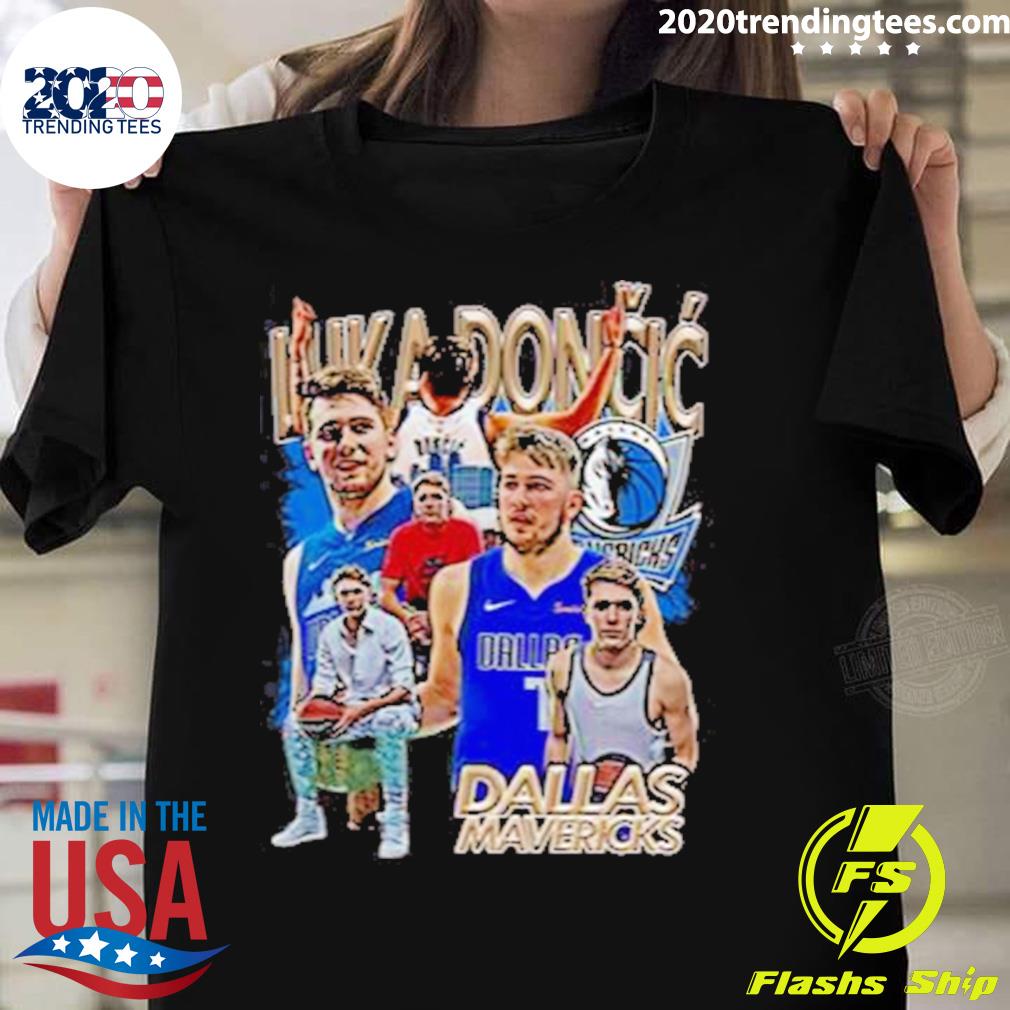 Nice vintage Nba Dallas Mavericks Luca Doncic - Adult & Kids T-Shirts, Sweatshirts & Hoodies apparel design preview 1