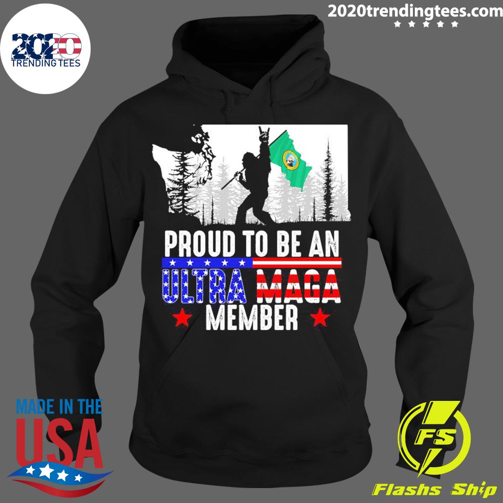 Nice washington State America Bigfoot Proud To Be An - Adult & Kids T-Shirts, Sweatshirts & Hoodies apparel design preview 2