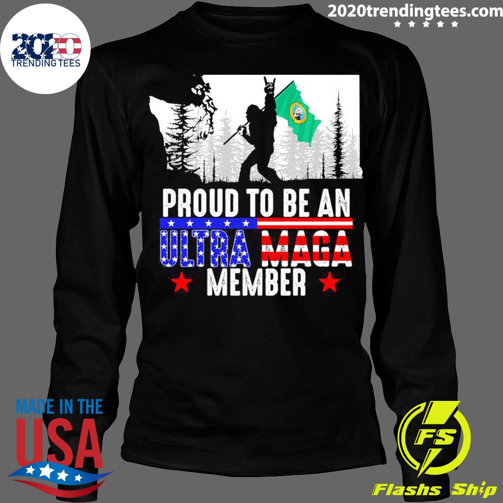 Nice washington State America Bigfoot Proud To Be An - Adult & Kids T-Shirts, Sweatshirts & Hoodies apparel design preview 4