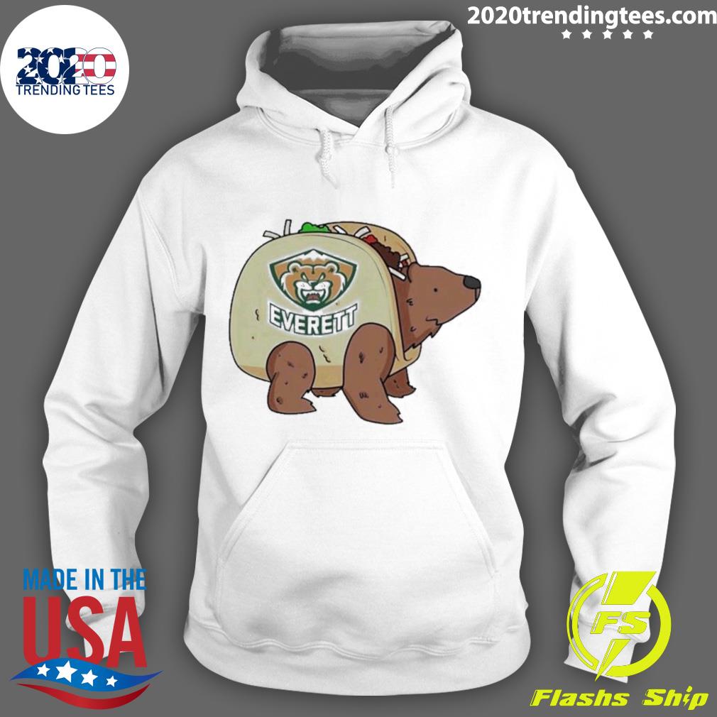 Nice whl Silvertips It's Taco Time Near Everett - Adult & Kids T-Shirts, Sweatshirts & Hoodies apparel design preview 2