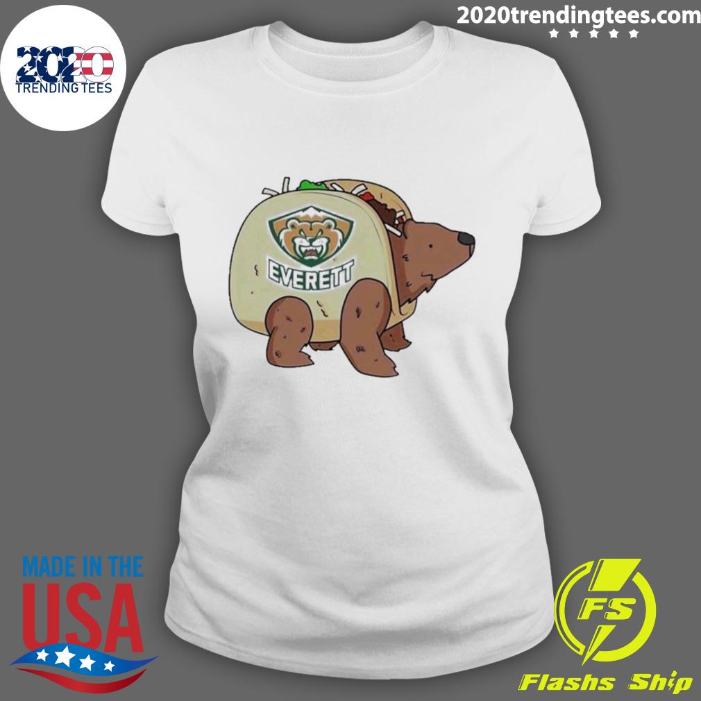 Nice whl Silvertips It's Taco Time Near Everett - Adult & Kids T-Shirts, Sweatshirts & Hoodies apparel design preview 3