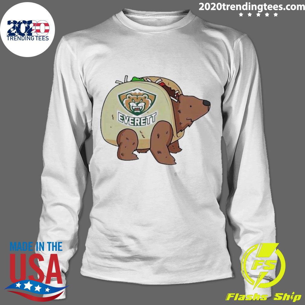 Nice whl Silvertips It's Taco Time Near Everett - Adult & Kids T-Shirts, Sweatshirts & Hoodies apparel design preview 4