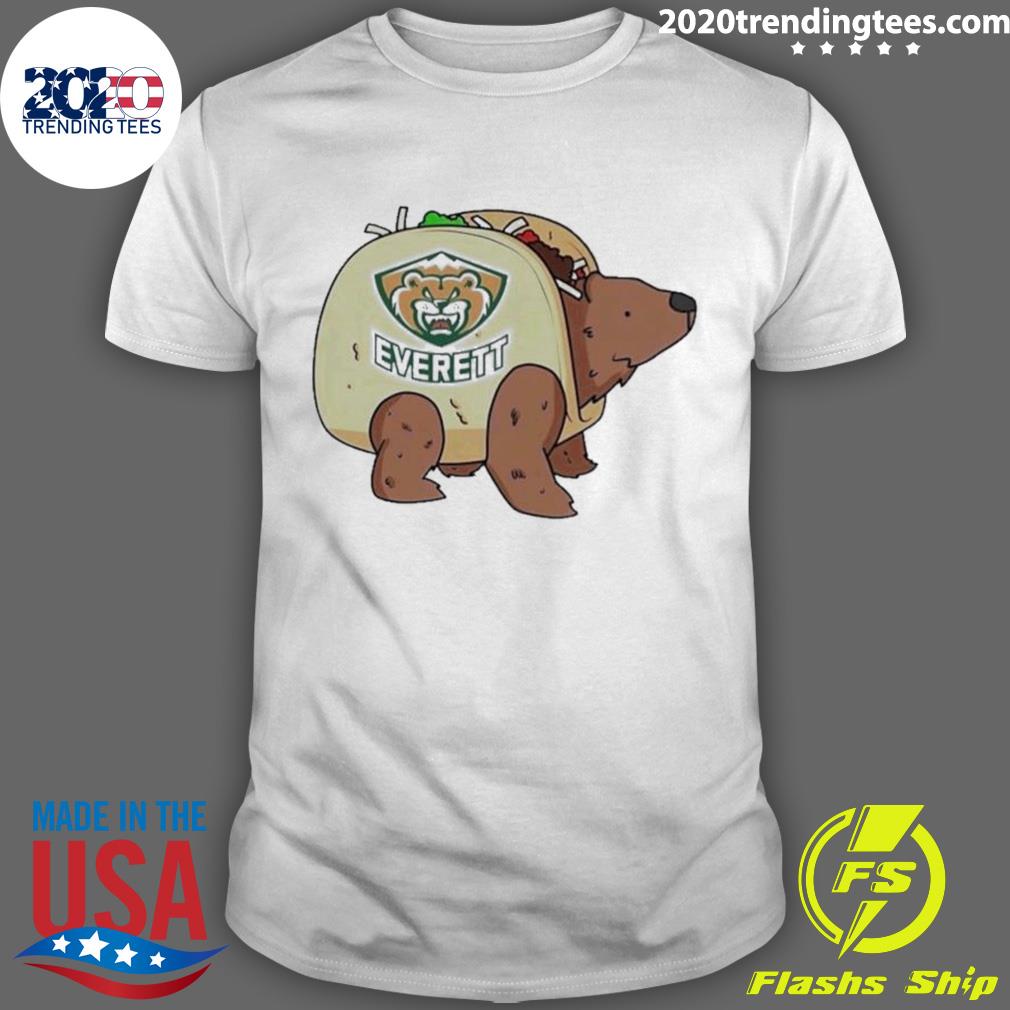 Nice whl Silvertips It's Taco Time Near Everett - Adult & Kids T-Shirts, Sweatshirts & Hoodies apparel design preview 1