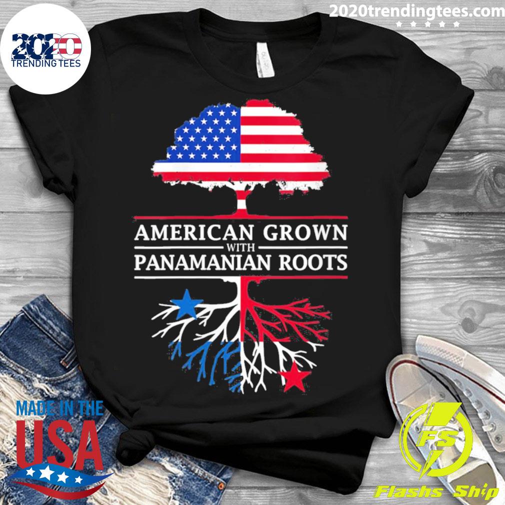 Nice womens American Grown With Panamanian Roots - Adult & Kids T-Shirts, Sweatshirts & Hoodies apparel design preview 3