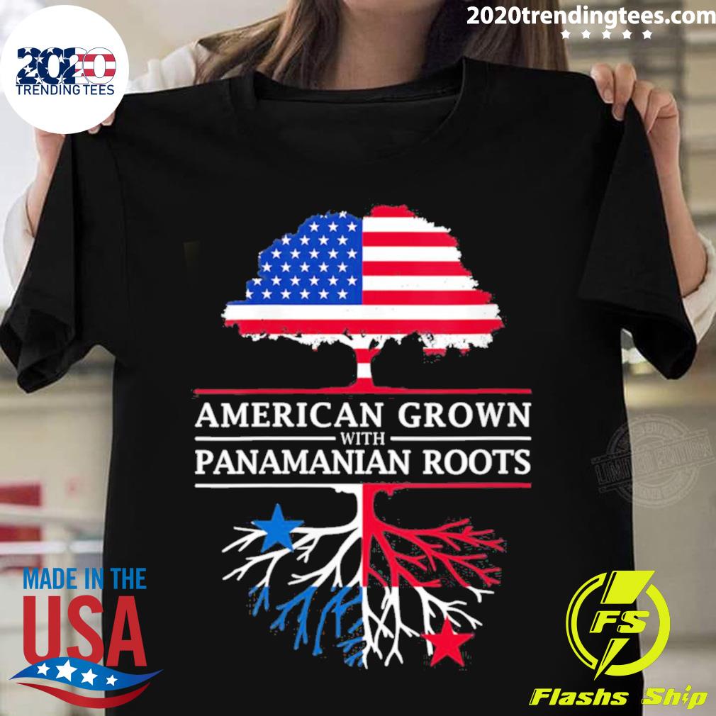 Nice womens American Grown With Panamanian Roots - Adult & Kids T-Shirts, Sweatshirts & Hoodies apparel design preview 1
