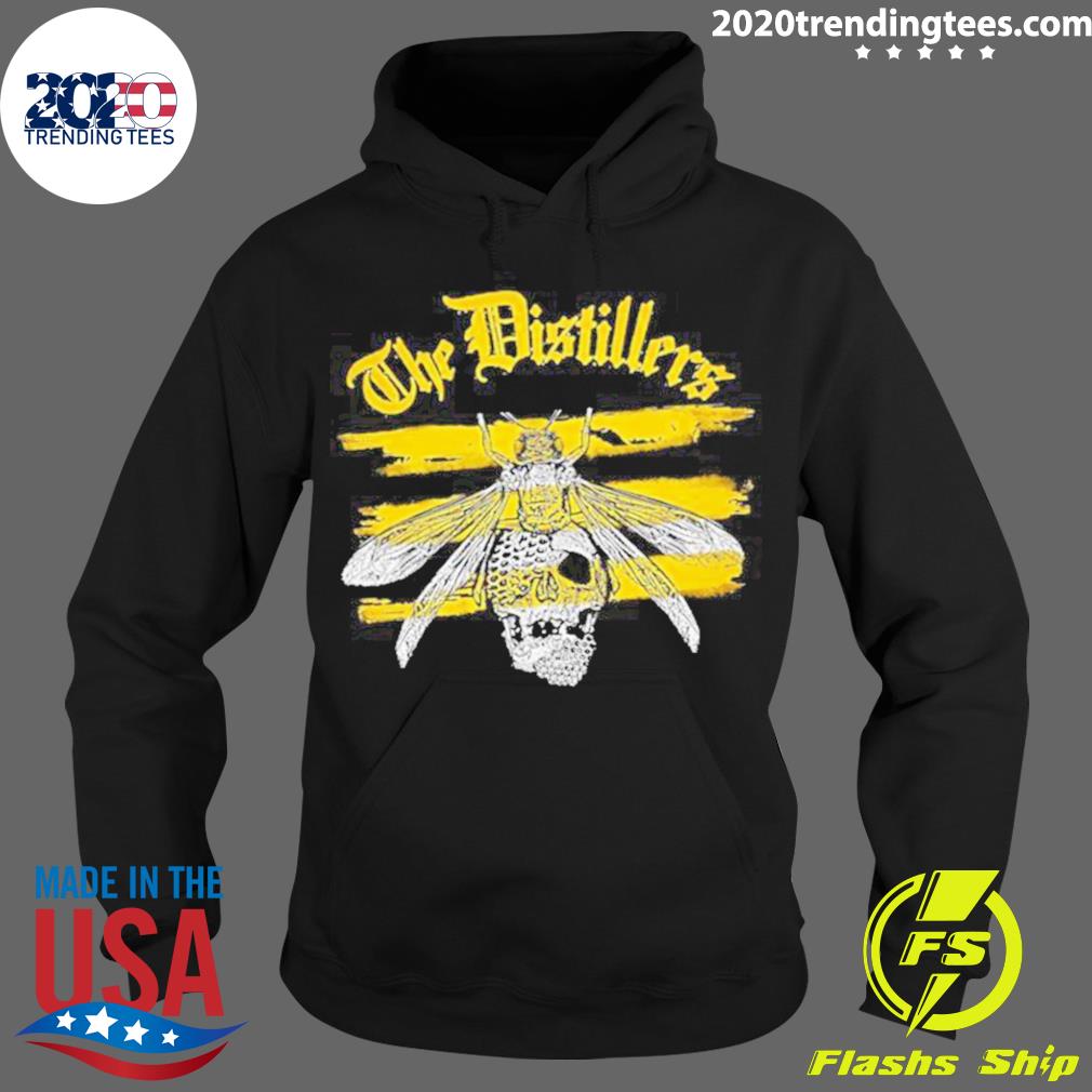 Nice yellow Bee The Distillers Band - Adult & Kids T-Shirts, Sweatshirts & Hoodies apparel design preview 2