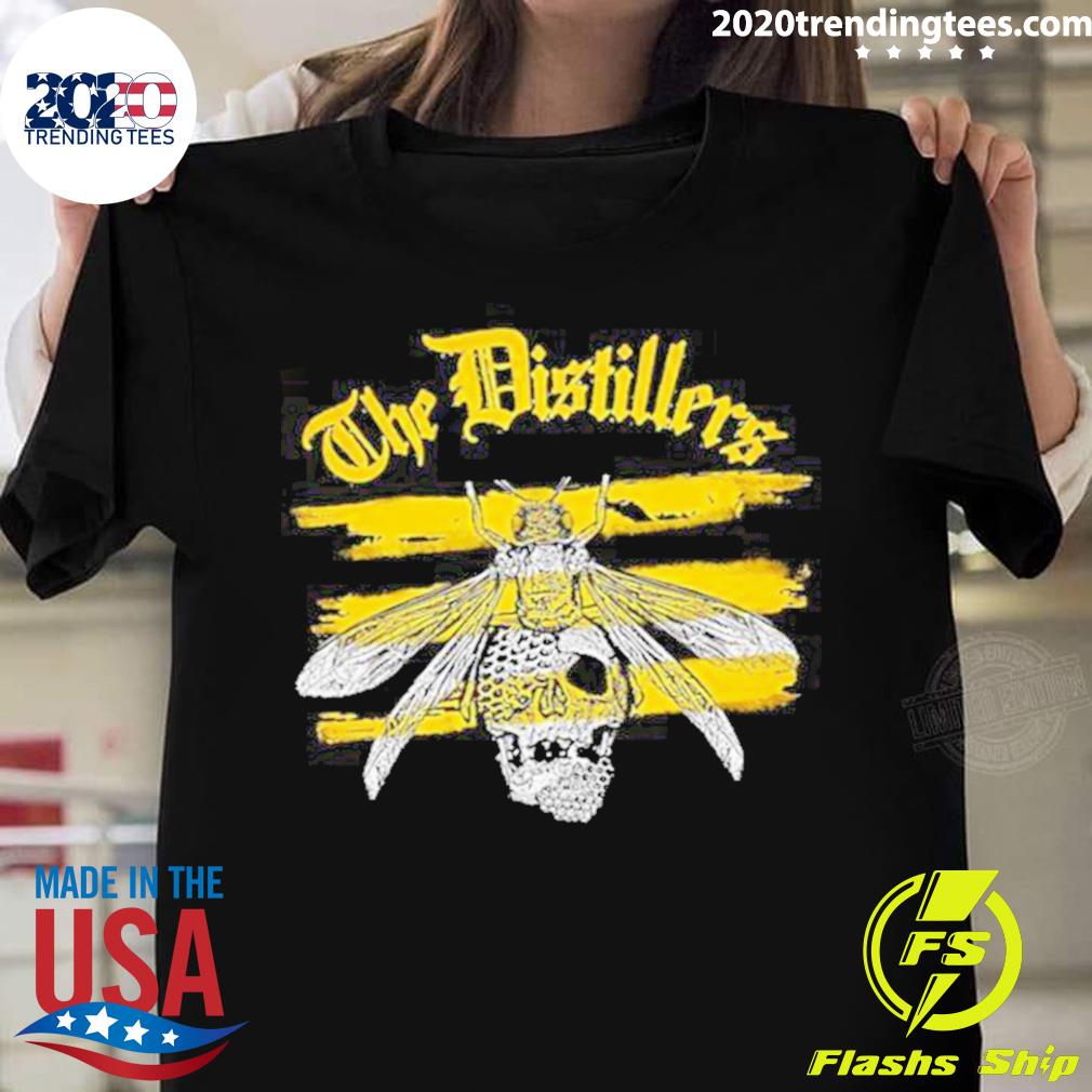 Nice yellow Bee The Distillers Band - Adult & Kids T-Shirts, Sweatshirts & Hoodies apparel design preview 1