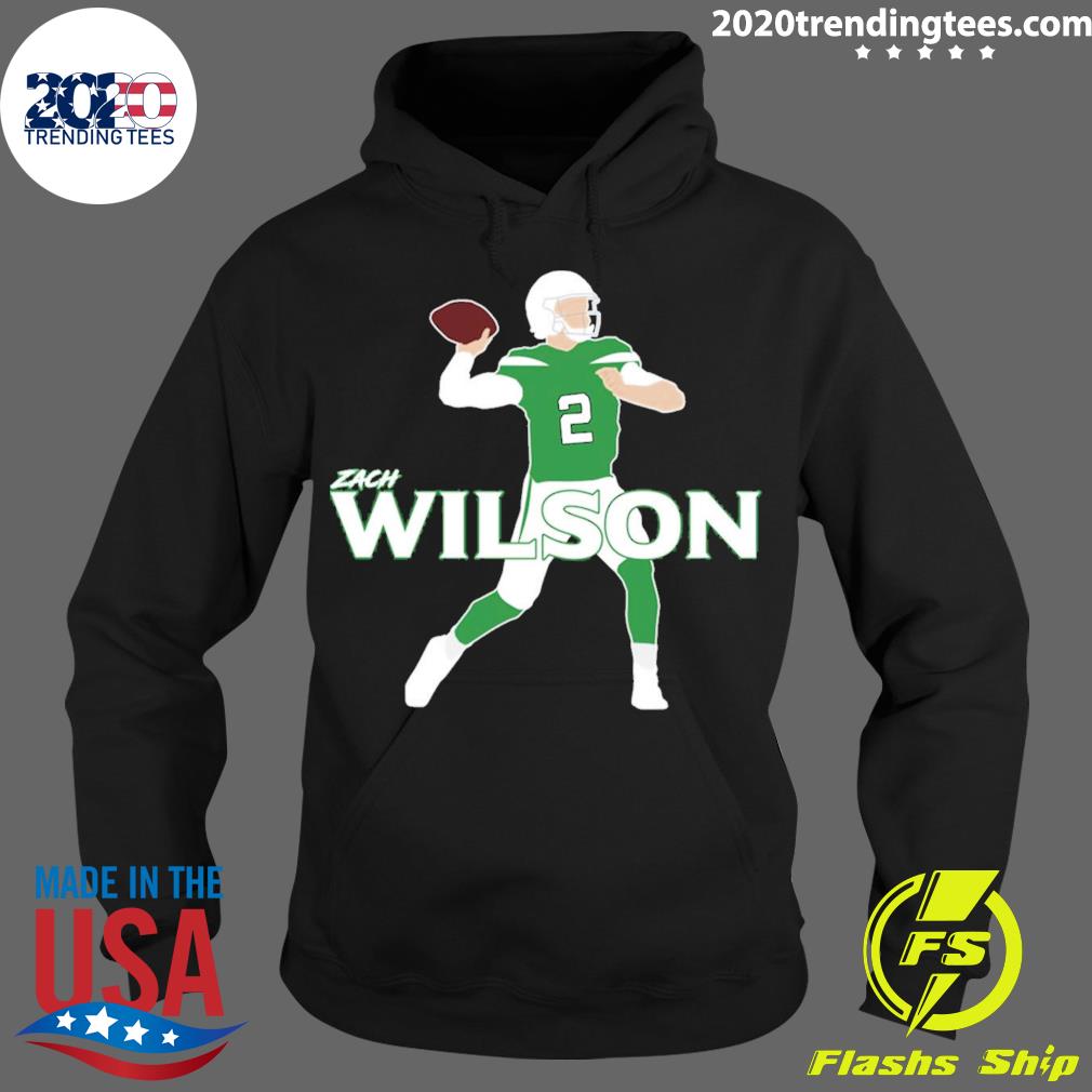 Nice zach Wilson Nfl Pros Player - Adult & Kids T-Shirts, Sweatshirts & Hoodies apparel design preview 2