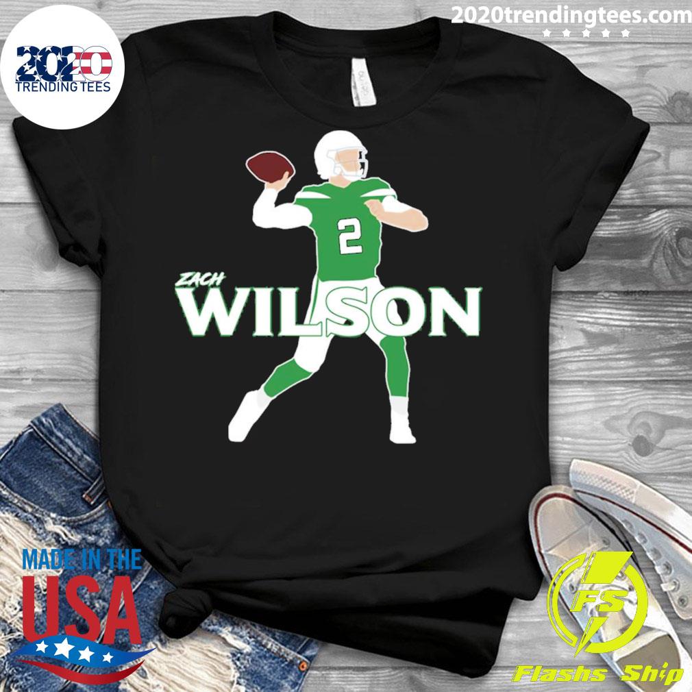 Nice zach Wilson Nfl Pros Player - Adult & Kids T-Shirts, Sweatshirts & Hoodies apparel design preview 3