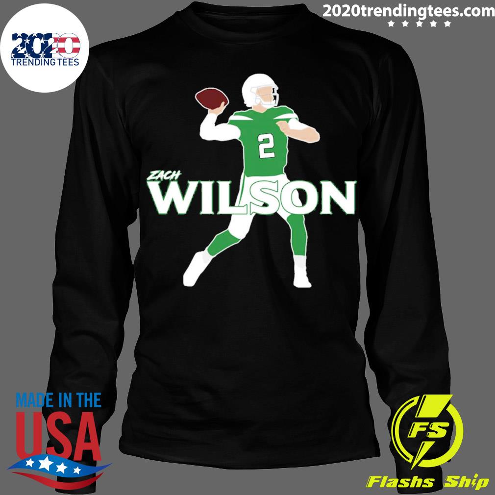Nice zach Wilson Nfl Pros Player - Adult & Kids T-Shirts, Sweatshirts & Hoodies apparel design preview 4