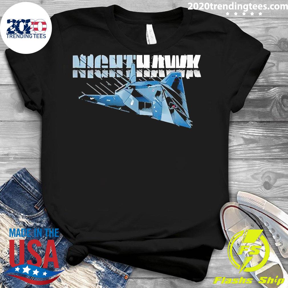 Nighthawk Military Airplane Stealth Fighter - Adult & Kids T-Shirts, Sweatshirts & Hoodies apparel design preview 3