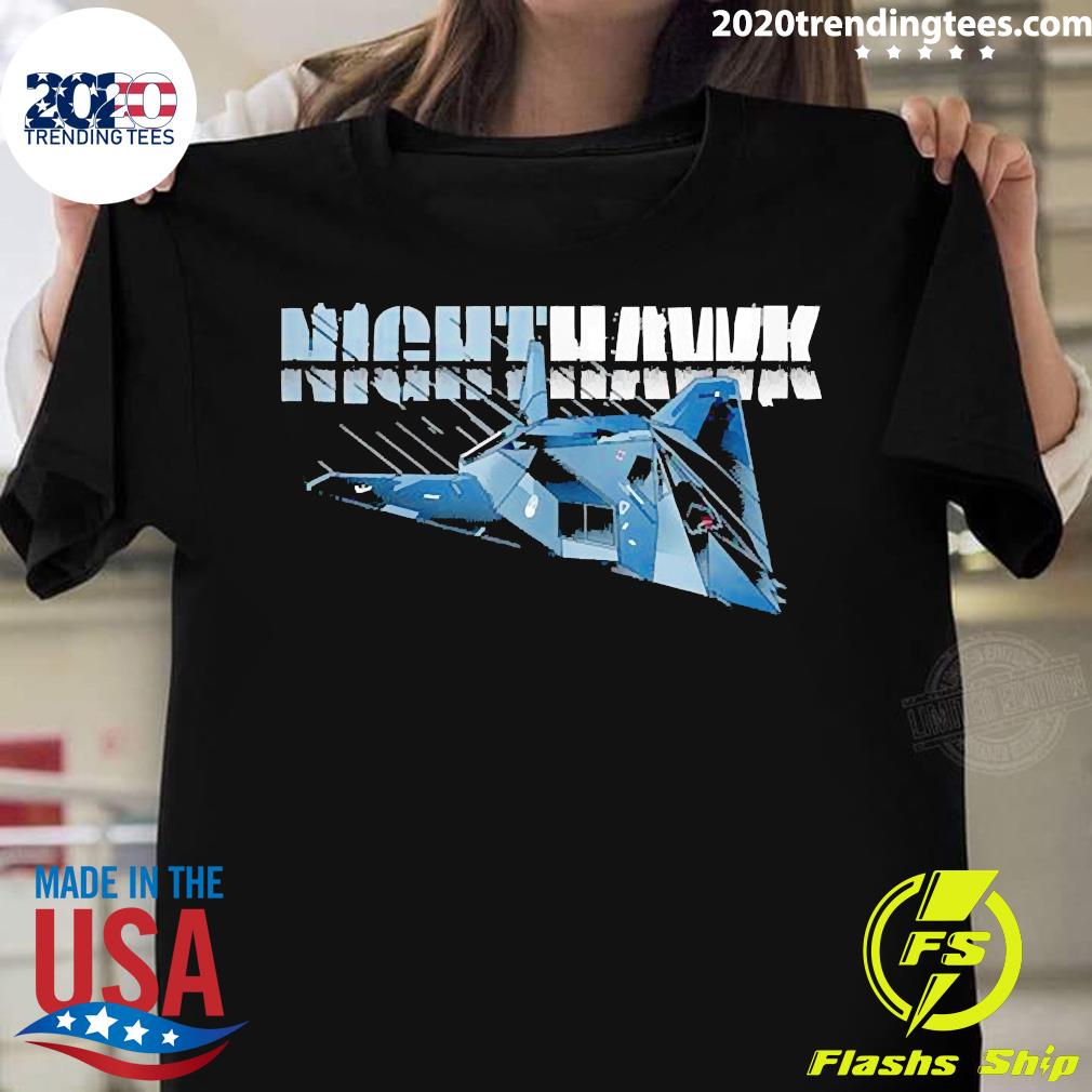 Nighthawk Military Airplane Stealth Fighter - Adult & Kids T-Shirts, Sweatshirts & Hoodies apparel design preview 1