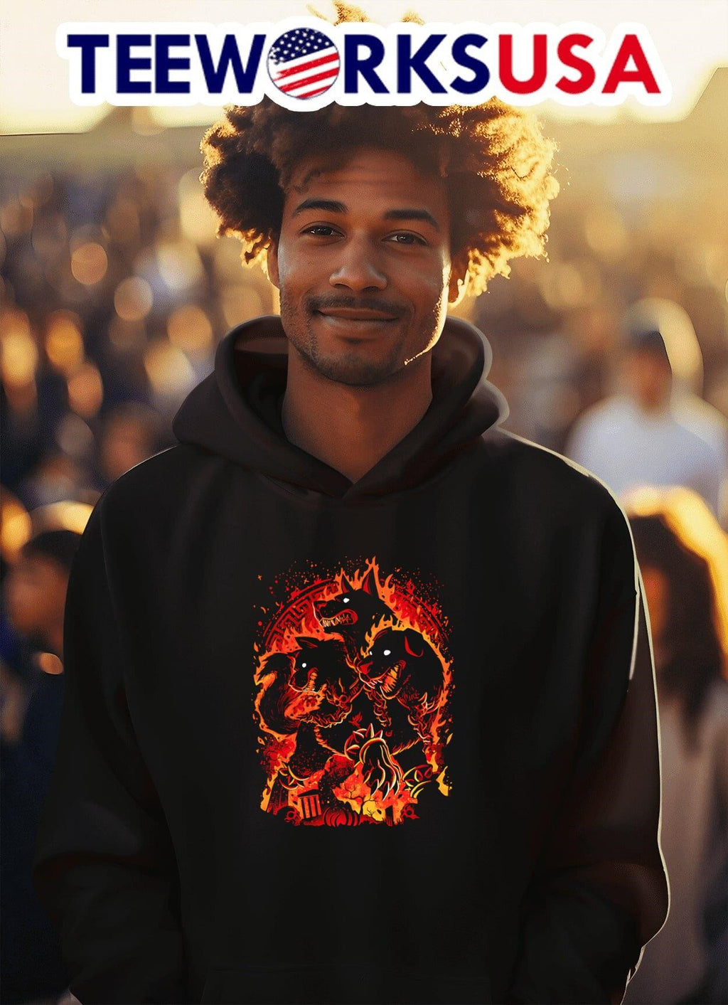 Cerberus the Hellhound - Adult & Kids T-Shirts, Sweatshirts & Hoodies apparel design preview 2
