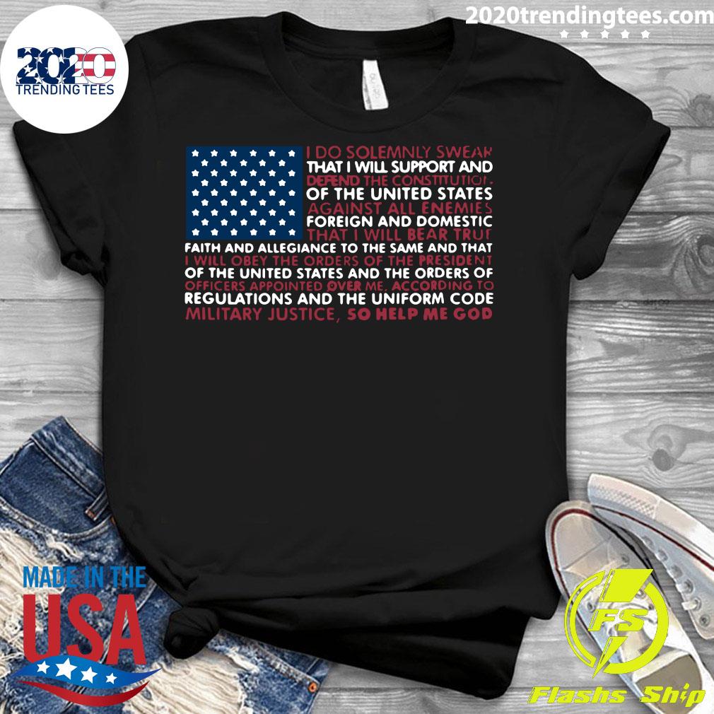 Oath Flag I Do Solemnly Swear - Adult & Kids T-Shirts, Sweatshirts & Hoodies apparel design preview 3