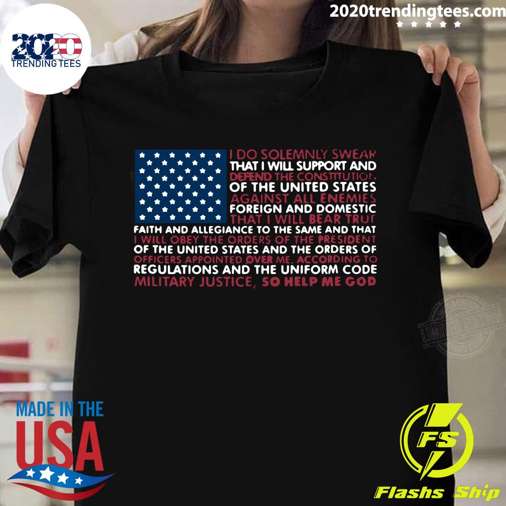 Oath Flag I Do Solemnly Swear - Adult & Kids T-Shirts, Sweatshirts & Hoodies apparel design preview 1