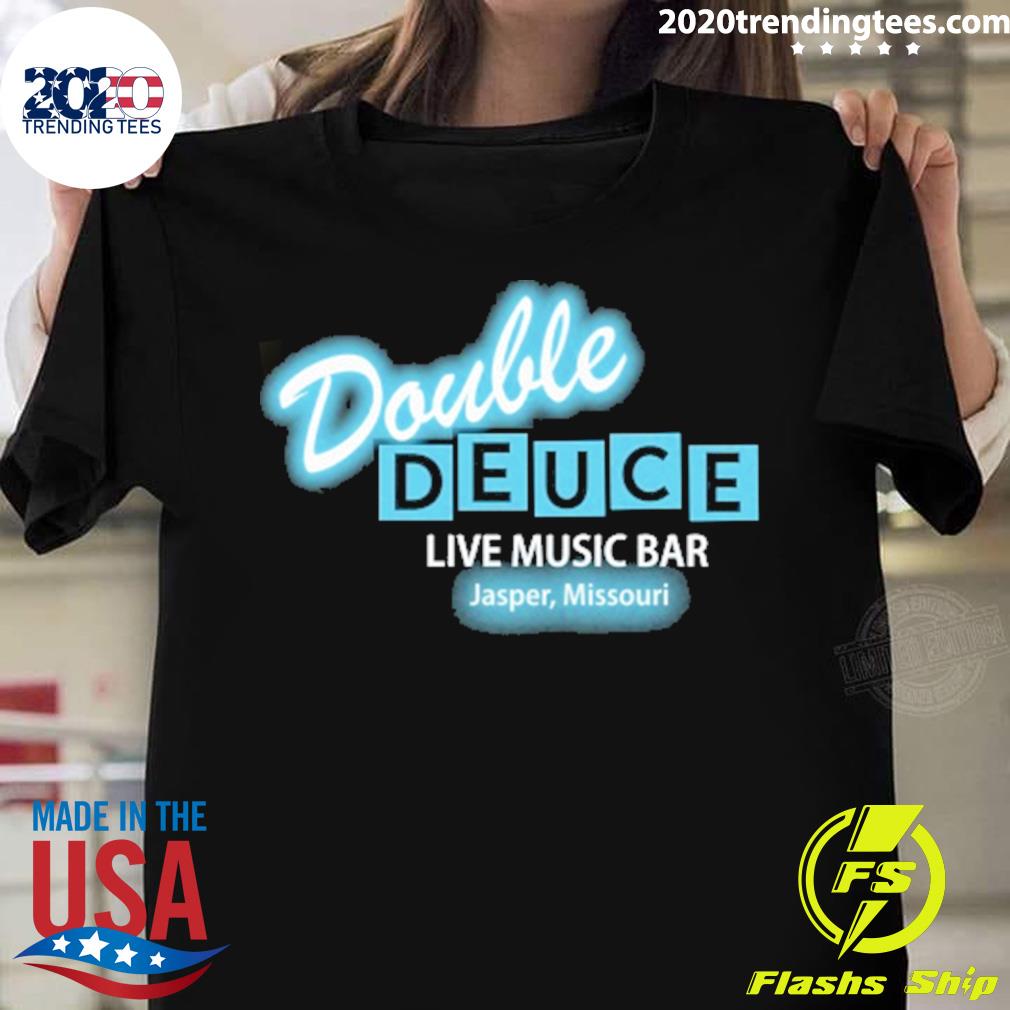 Offcial double Deuce Live Music Bar Jasper Missouri - Adult & Kids T-Shirts, Sweatshirts & Hoodies apparel design preview 1