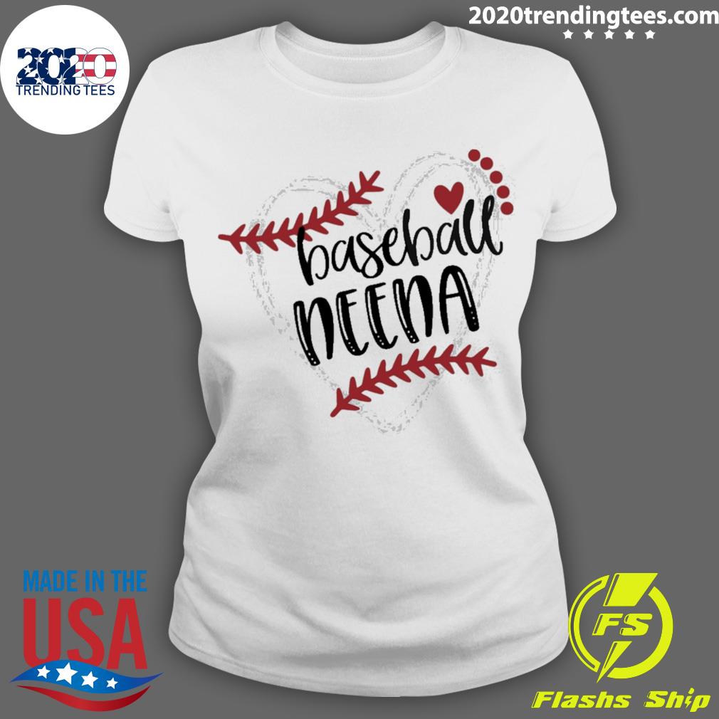 Offcial heart Baseball Neena - Adult & Kids T-Shirts, Sweatshirts & Hoodies apparel design preview 3