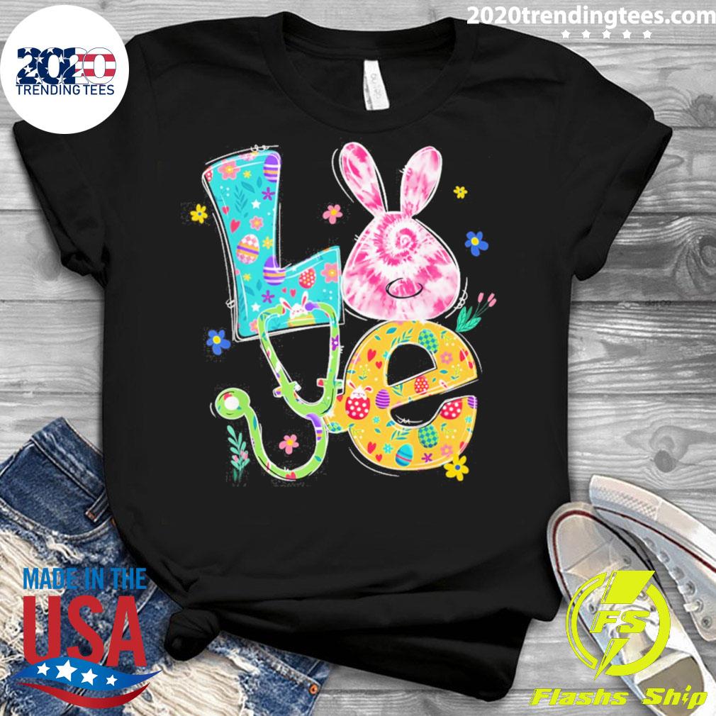 Offcial love Bunny Nurse Easter - Adult & Kids T-Shirts, Sweatshirts & Hoodies apparel design preview 3