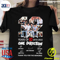Official 12 One Direction Incredible Years 2010-2022 - Adult & Kids T-Shirts, Sweatshirts & Hoodies apparel design preview 1
