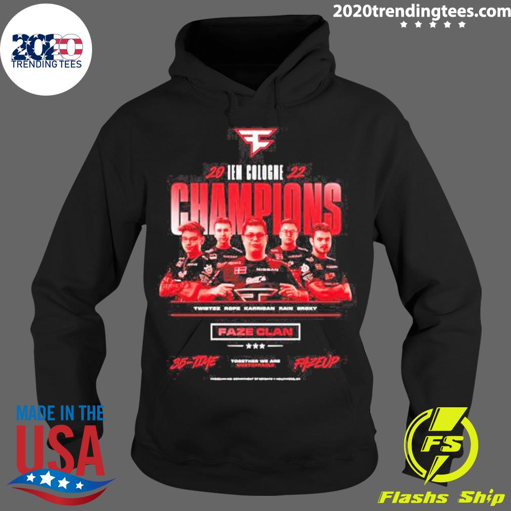 Official 2022 Iem Cologne Champions Faze Clan - Adult & Kids T-Shirts, Sweatshirts & Hoodies apparel design preview 2
