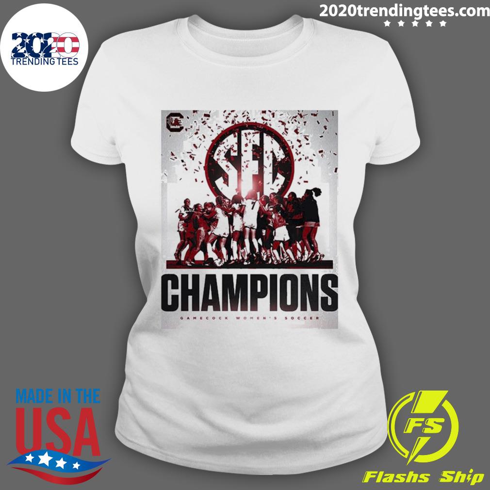 Official 2022 Sec Tournament Champions Are Gamecock - Adult & Kids T-Shirts, Sweatshirts & Hoodies apparel design preview 3