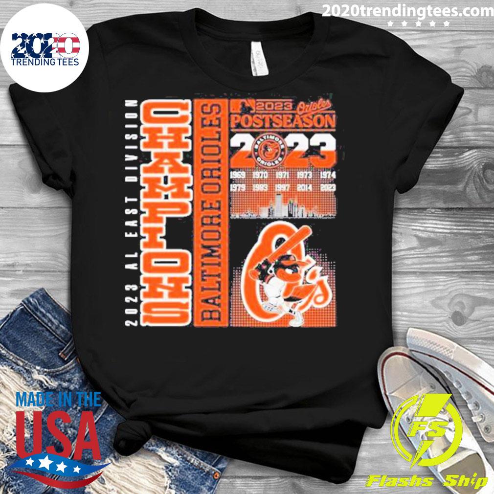 Official 2023 AL East Division Champions Baltimore - Adult & Kids T-Shirts, Sweatshirts & Hoodies apparel design preview 3