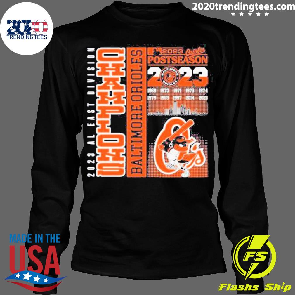 Official 2023 AL East Division Champions Baltimore - Adult & Kids T-Shirts, Sweatshirts & Hoodies apparel design preview 4