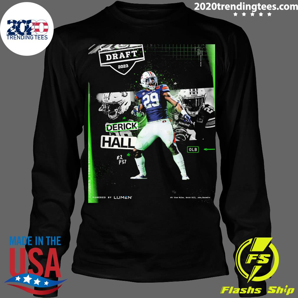 Official 2023 Nfl Draft Derick Hall - Adult & Kids T-Shirts, Sweatshirts & Hoodies apparel design preview 4