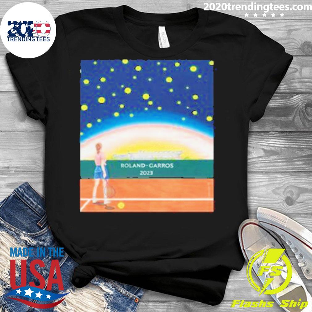 Official 2023 Roland-Garros Poster Art By Fan Decor - Adult & Kids T-Shirts, Sweatshirts & Hoodies apparel design preview 3