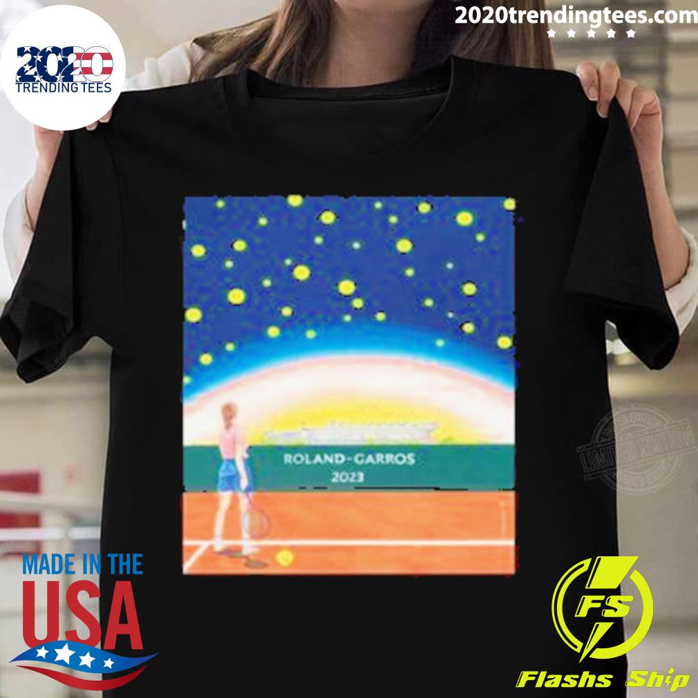 Official 2023 Roland-Garros Poster Art By Fan Decor - Adult & Kids T-Shirts, Sweatshirts & Hoodies apparel design preview 1
