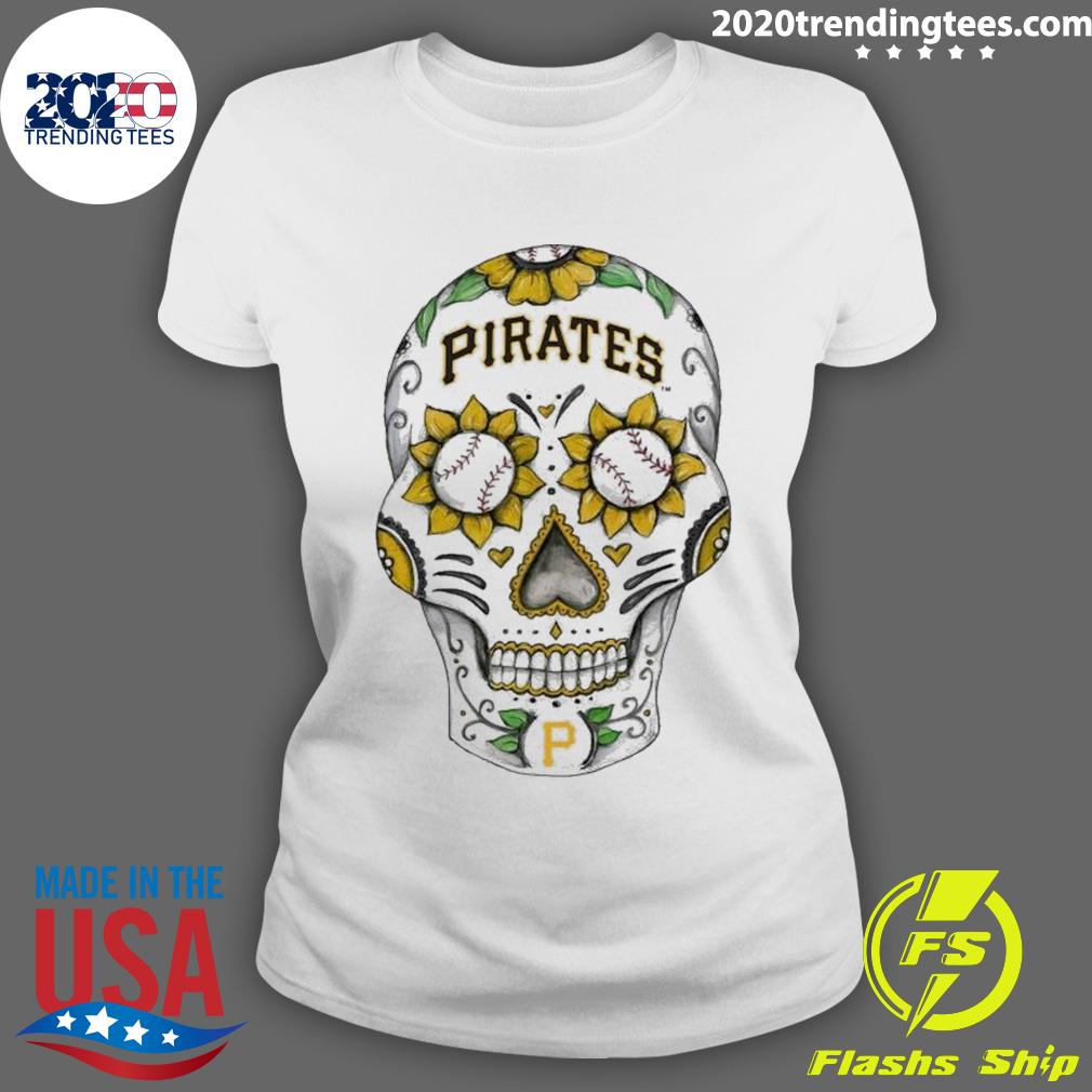 Official 2023 Sugar Skull Pittsburgh Pirates Tiny - Adult & Kids T-Shirts, Sweatshirts & Hoodies apparel design preview 3