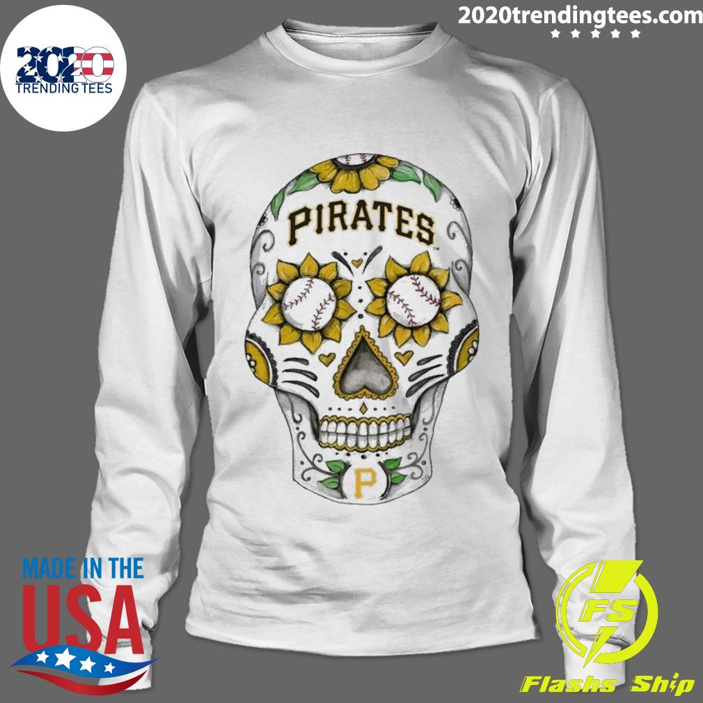 Official 2023 Sugar Skull Pittsburgh Pirates Tiny - Adult & Kids T-Shirts, Sweatshirts & Hoodies apparel design preview 4