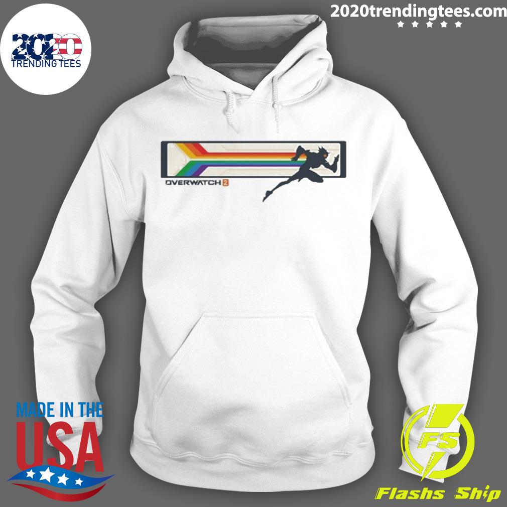 Official 2023 unisex overwatch 2 tracer pride - Adult & Kids T-Shirts, Sweatshirts & Hoodies apparel design preview 2