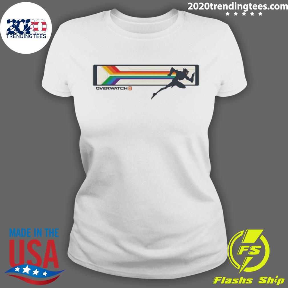 Official 2023 unisex overwatch 2 tracer pride - Adult & Kids T-Shirts, Sweatshirts & Hoodies apparel design preview 3