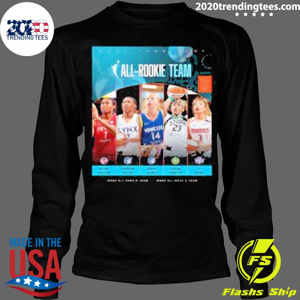 Official 2023 Wnba All-rookie Team - Adult & Kids T-Shirts, Sweatshirts & Hoodies apparel design preview 4