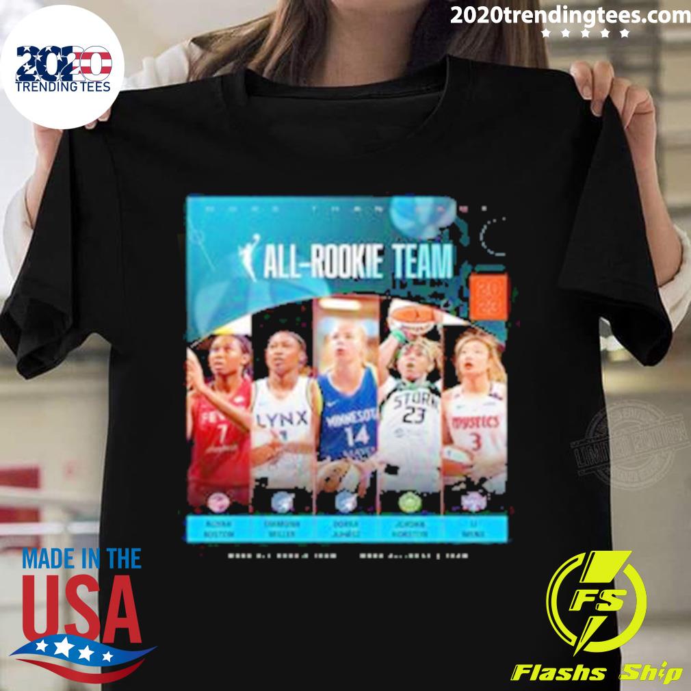 Official 2023 Wnba All-rookie Team - Adult & Kids T-Shirts, Sweatshirts & Hoodies apparel design preview 1
