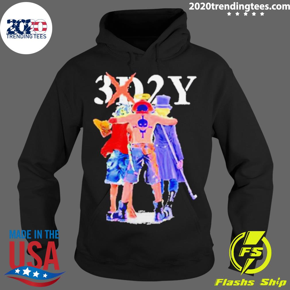 Official 3d2y One Piece Anime Monkey D Luffy - Adult & Kids T-Shirts, Sweatshirts & Hoodies apparel design preview 2