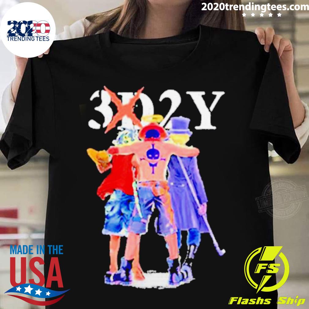 Official 3d2y One Piece Anime Monkey D Luffy - Adult & Kids T-Shirts, Sweatshirts & Hoodies apparel design preview 1