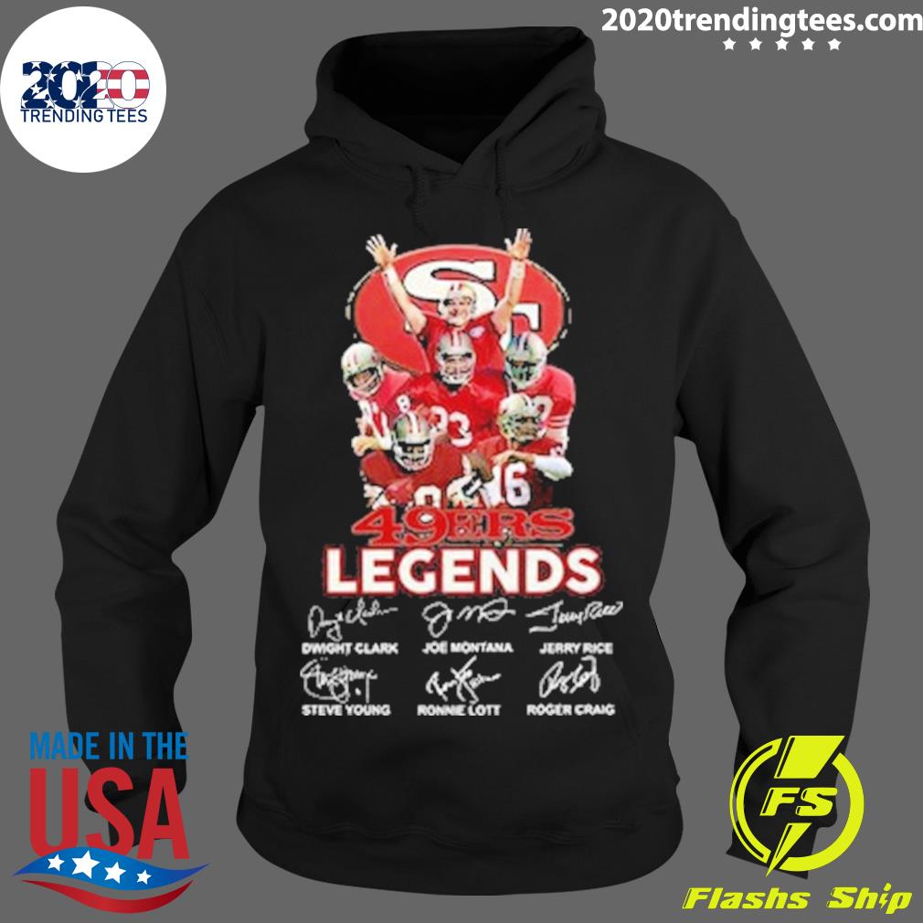Official 49 ers legends signature thank you for the - Adult & Kids T-Shirts, Sweatshirts & Hoodies apparel design preview 2