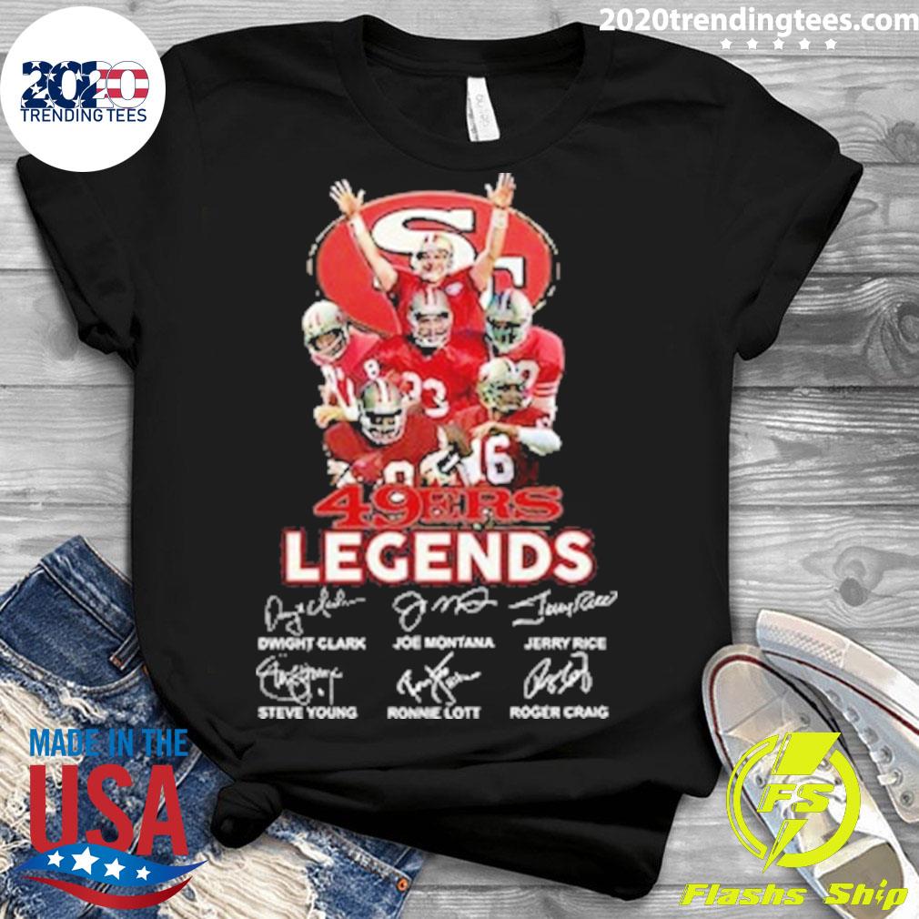Official 49 ers legends signature thank you for the - Adult & Kids T-Shirts, Sweatshirts & Hoodies apparel design preview 3