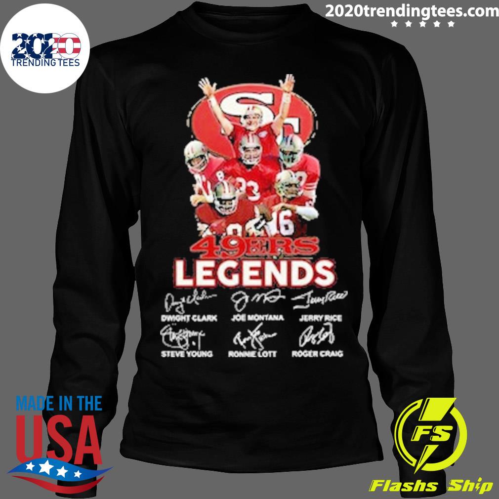 Official 49 ers legends signature thank you for the - Adult & Kids T-Shirts, Sweatshirts & Hoodies apparel design preview 4