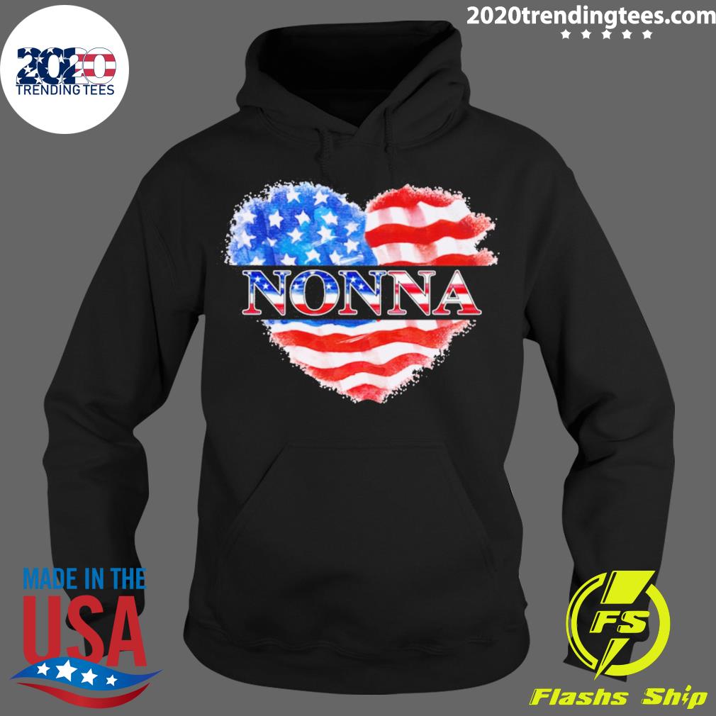 Official 4th Of July Nonna Heart Independence - Adult & Kids T-Shirts, Sweatshirts & Hoodies apparel design preview 2