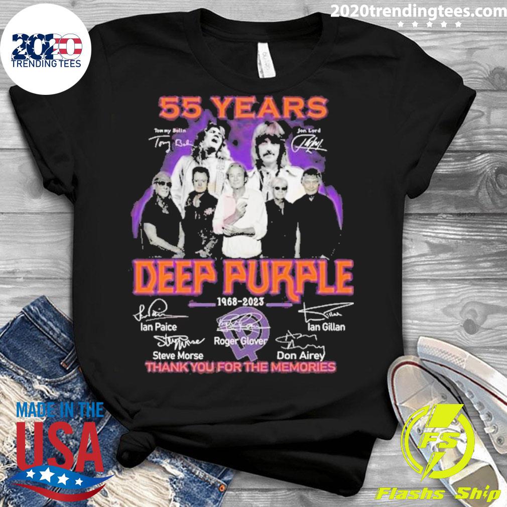 Official 55 Years 1968-2023 Deep Purple Thank You For - Adult & Kids T-Shirts, Sweatshirts & Hoodies apparel design preview 3