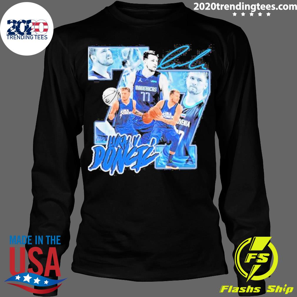 Official 77 Luka Doncic Dallas Mavericks Basketball - Adult & Kids T-Shirts, Sweatshirts & Hoodies apparel design preview 4